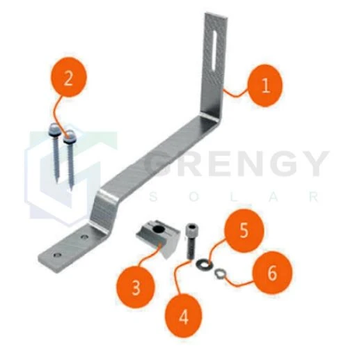 Pitched Tile Roof Solar Roof Mounting System