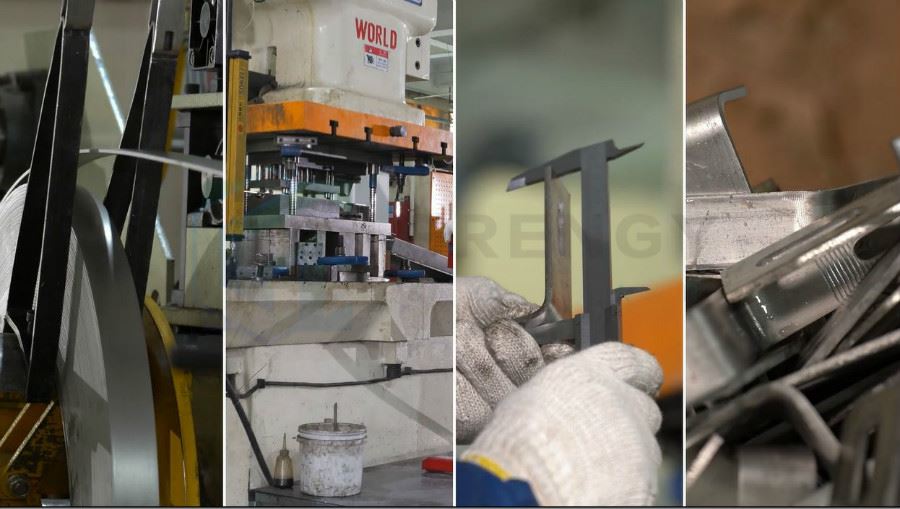 Production line of slate tile hooks