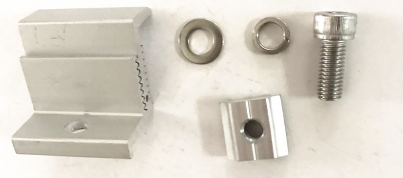 Adjustable solar end clamp