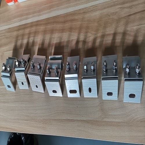 Solar PV anodized aluminum mid end clamp