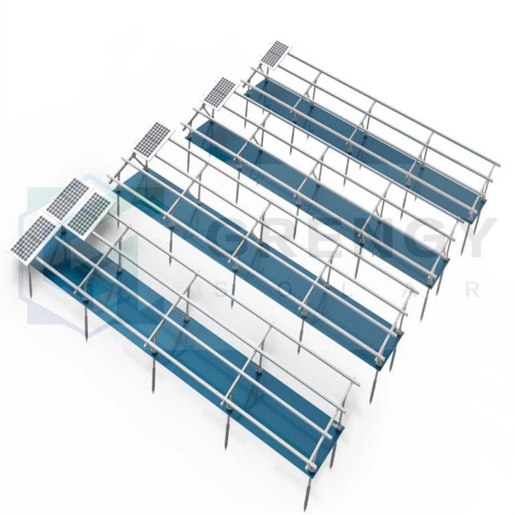 ground screw pile solar structure