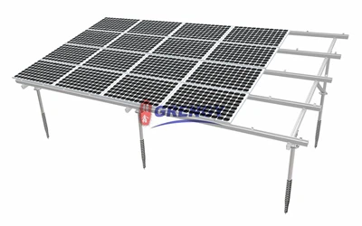Fikseeritud kallutatav päikeseenergia maapealne riiulid