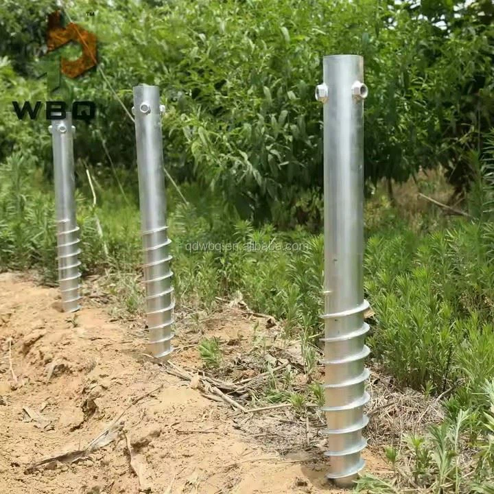 Adjustable Ground Screw Post Anchor Pile