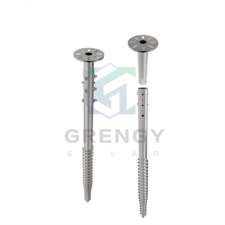 Adjustable Ground Screw Post Anchor Pile