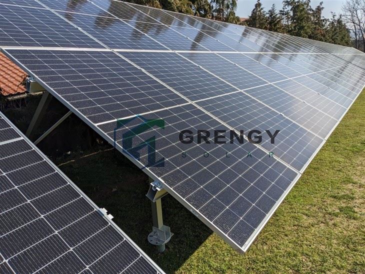Bifacial Solar Panel Ground Racking System