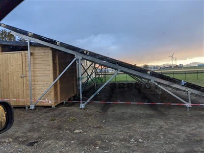 Farm Shed päikeseenergia paigalduskonstruktsioon
